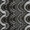 Onyx Black-Gold Printed Texture Fancy Scallop Lace Knit Fabric By the Yard